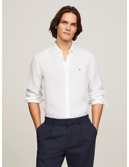 Tommy Hilfiger - LINEN FIL COUPE SF SHIRT