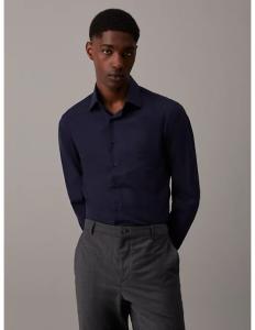 CALVIN KLEIN - POPLIN STRETCH REGULAR SHIRT