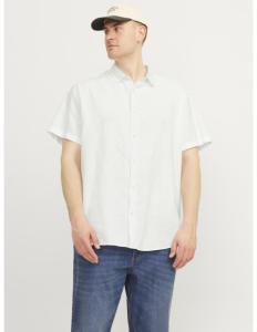 Jack & Jones - JJELINEN SHIRT SS SN PLS