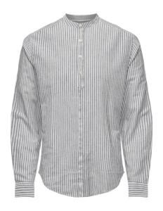 ONLY & SONS - ONSCAIDEN LS STRIPE HALFPLCK LINEN NOOS