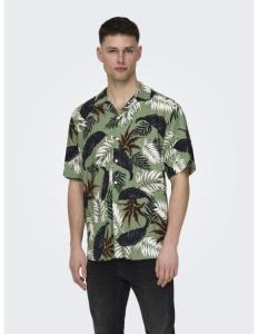 ONLY & SONS - ONSWAYNE LIFE AOP SS VISCOSE SHIRT NOOS