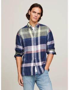 Tommy Hilfiger - LINEN MULTI CHECK RF SHIRT