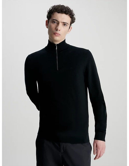 CALVIN KLEIN - MERINO RWS QUARTER ZIP