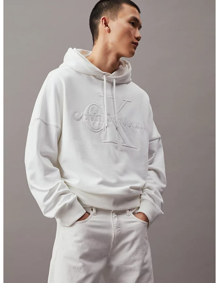 CALVIN KLEIN - PREMIUM MONOLOGO HOODIE