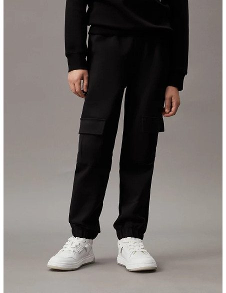 CALVIN KLEIN - TAPE RELAXED TERRY CARGO PANTS