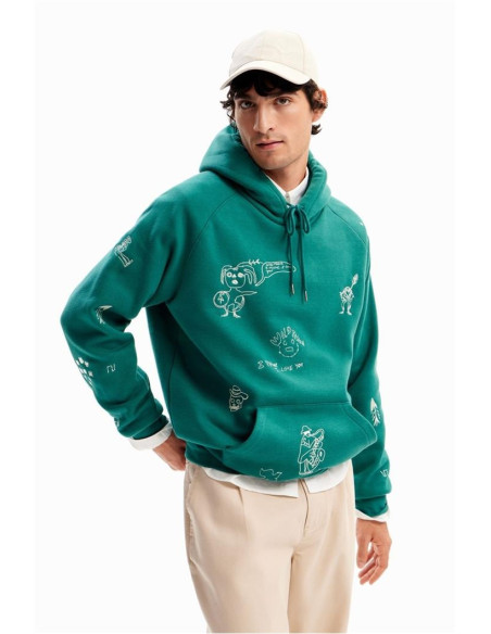 DESIGUAL - Embroidered hoodie