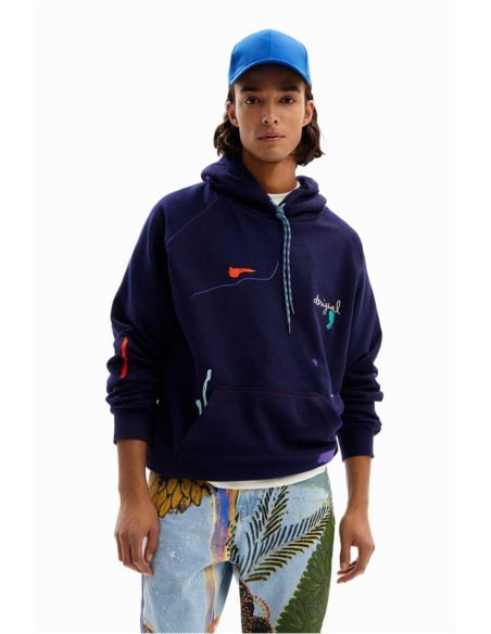 DESIGUAL - Paint embroidery hoodie