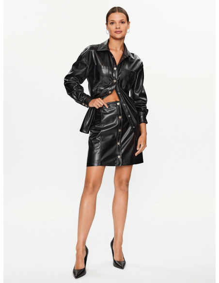 GUESS - CAROLA FAUX LEATHER MINI SKIRT