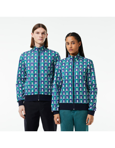 Lacoste - JACQUARD ZIP-UP SWEATSHIRT