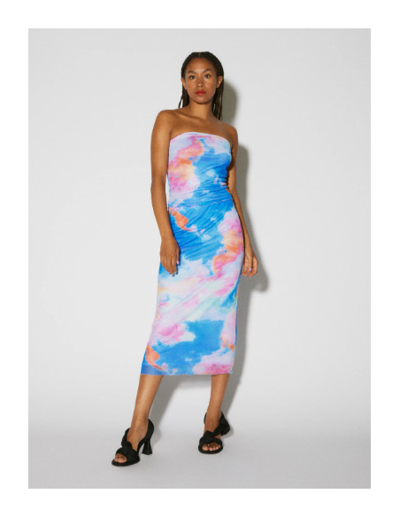 SNKIARA MR MESH 7/8 SKIRT - PRT