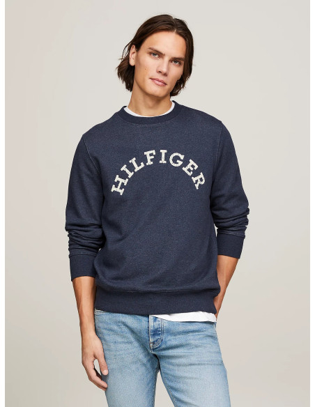 Tommy Hilfiger - HILFIGER ARCHED HTR SWEATSHIRT