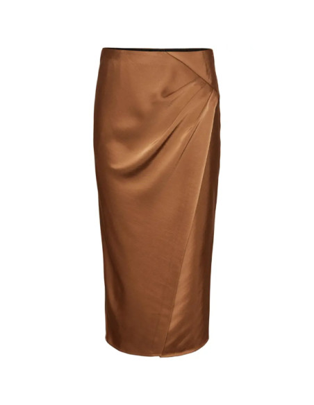 Y.A.S - YASPISTA HW DRAPE MIDI SKIRT