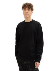 Tom Tailor - STRUCTURED CREWNECK SWEATER