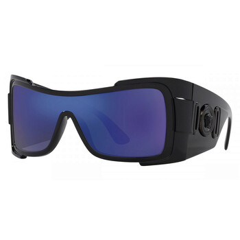 Blue Mirror Shield Sunglasses VE4451 GB155