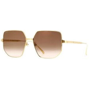 Brown Gradient Flash Geometric Sunglasses CT0327S 002
