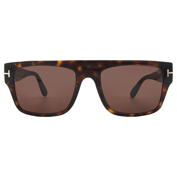 Open Box  Tom Ford Dunning Brown Square Sunglasses FT0907 52E