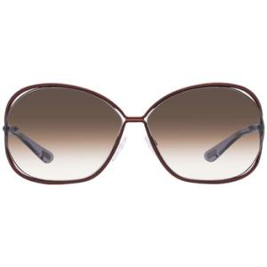 Carla Brown Gradient Round Sunglasses FT1057 48F