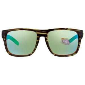 Open Box  Costa Del Mar SPEARO XL Green Mirror Polarized Glass Sunglasses 6S9013 901307