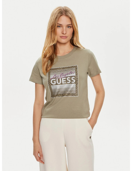 GUESS - SS CN BOXY LOGO TEE