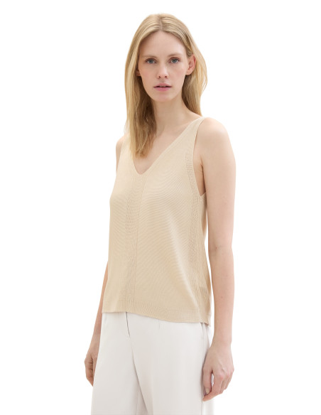 Tom Tailor - KNIT STRUCTURED TOP