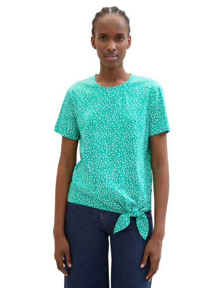 Tom Tailor - PRINTED KNOT T-SHIRT