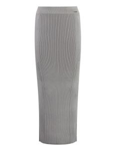 CALVIN KLEIN - TWO TONE RIB COLUMN SKIRT