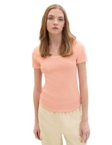 Tom Tailor - DYED RIB T-SHIRT