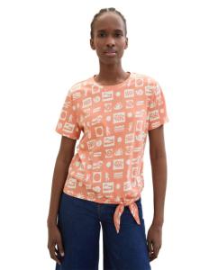 Tom Tailor - PRINTED KNOT T-SHIRT