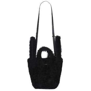 Black Fur Everyday NorthSouth  XS 2.0 Tote Bag