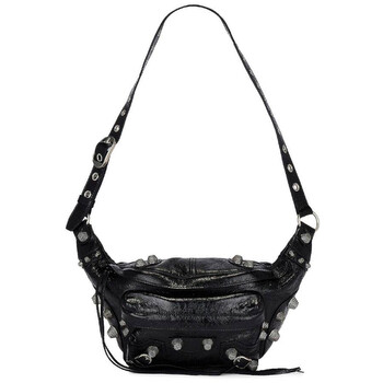 Black Lambskin Medium Le Cagole Beltpack