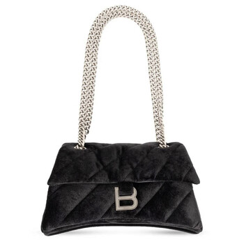 Black Velvet Small Crush Chain Shoulder Bag