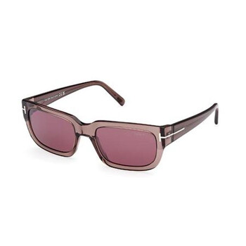 Ezra Bordeaux Mirror Rectangular Sunglasses FT1075 45U