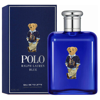 Holiday Bear Edition Polo Blue EDT Spray 4.2 oz