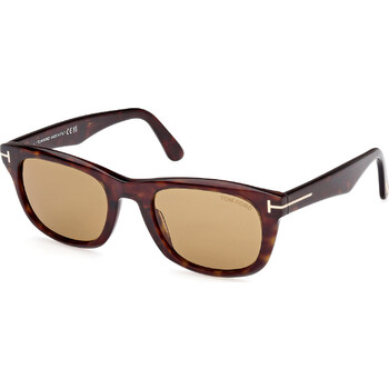 Kendel Brown Rectangular Sunglasses FT1076 52E