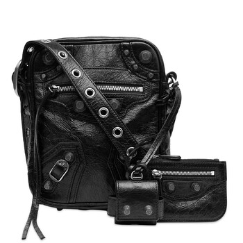 Le Cagole Men Crossbody Bag In Black