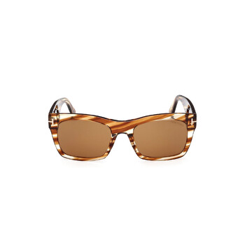 Nico Vintage Brown Square Sunglasses FT1062 56E