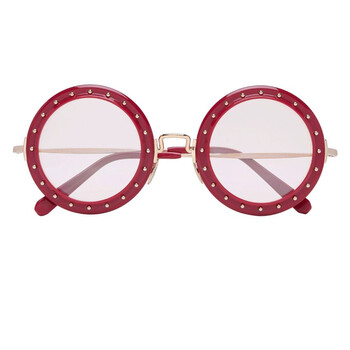 Olivia Light Raspberry Round Sunglasses 000WES0047PCO002NIUZG