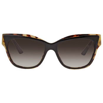 Open Box  Prada Brown Gradient Cat Eye Sunglasses PR 23XS 3890A7