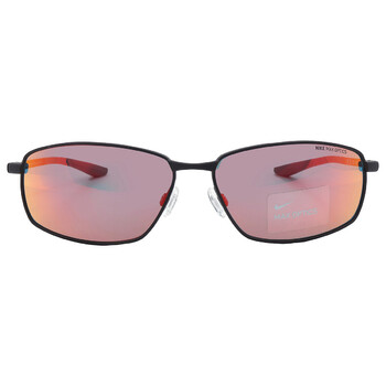 Red Rectangular Sunglasses NIKE PIVOT SIX M DQ0927 011