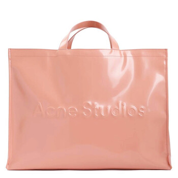 Salmon Pink Shopper Logo Tote Bag