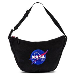 Black Nasa Space Nylon Sling Bag