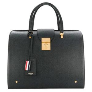 Black Pebble Grain Leather Mr. Thom Bag