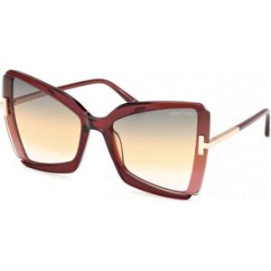 Gia Bordeaux Gradient Butterfly Sunglasses FT0766 69T