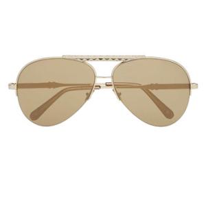 Gold Pilot Sunglasses 000MES0080PTE003NGGZG