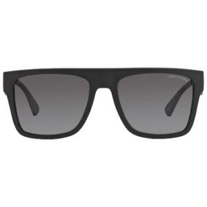 Gray Gradient Rectangular Sunglasses AX4113S 8078T3