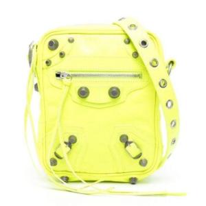 Le Cagole Men Crossbody Bag In Fluo Yellow