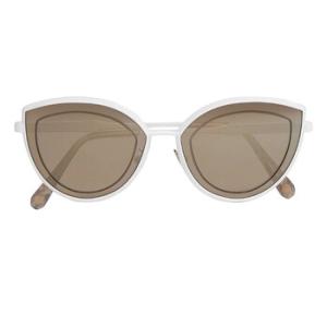 Line Beige Cat Eye Sunglasses 000WES0067PTE003NCKXC