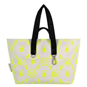 Monogram Print Nylon Tote Bag