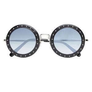 Olivia Blue Gradient Round Sunglasses 000WES0047PCO002NCPWK