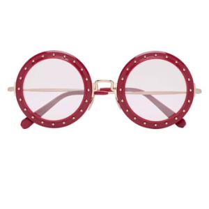 Olivia Light Raspberry Round Sunglasses 000WES0047PCO002NIUZG